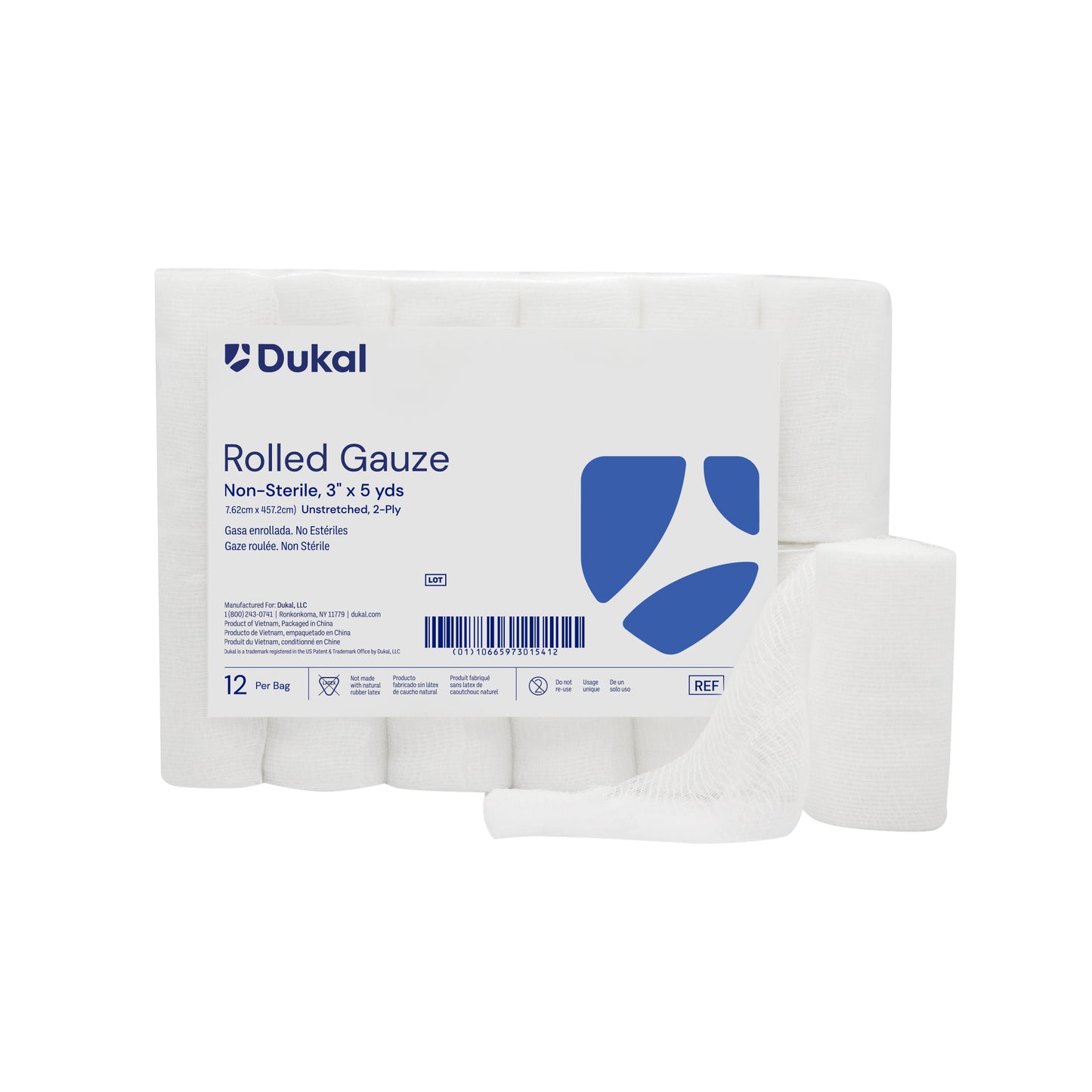 Rolled Gauze, 2-Ply, 3" x 5 yds (403)