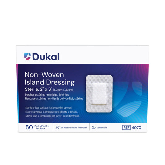 Sterile Non-Woven Island Dressing, 2" x 3", Case (4070)