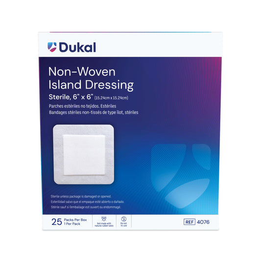 Sterile Non-Woven Island Dressing, 6" x 6" (4076)