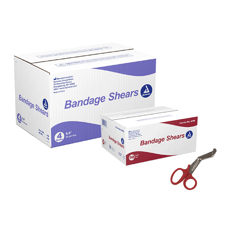 Bandage Shears, 5.5", Red (4196)