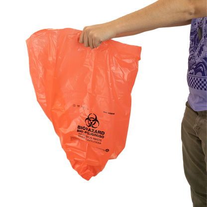 Biohazard Bags, with Ties, 24" x 25.6", 500 Bags (43200)