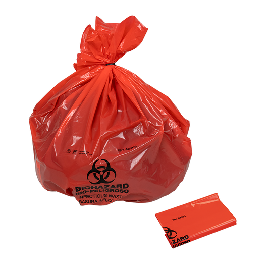 Biohazard Bag, 39” x 33”, 100 Bags (43203)