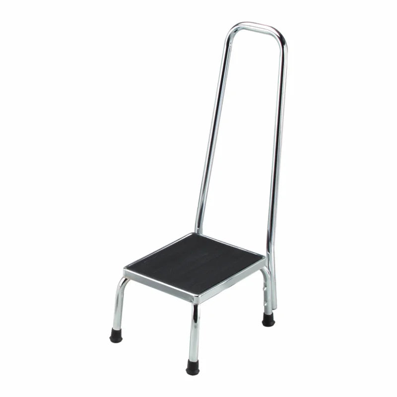 Foot Stool with Handrail, Chrome (4349-2)