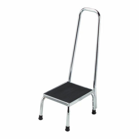 Foot Stool with Handrail, Chrome (4349-2)