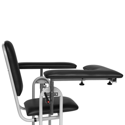 Adjustable Flip Arm For Blood Draw Chair, Black (4387BLK)