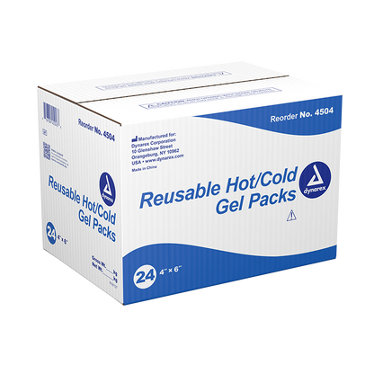 Reusable Hot / Cold Gel Packs, 4" x 6", 24/Case (4504)
