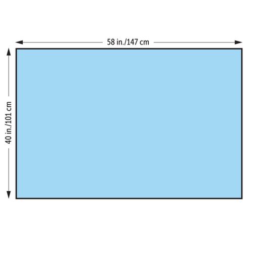 HALYARD, Half Drape, 40" x 58", Sterile, Case (HAL 47614)