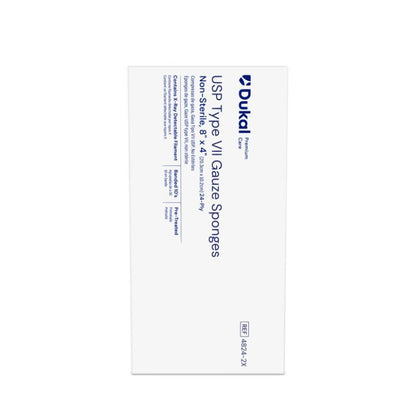 Non-Sterile X-Ray Detectable Type VII  Gauze Sponges 8" X 4", 24-Ply (4824-2X)