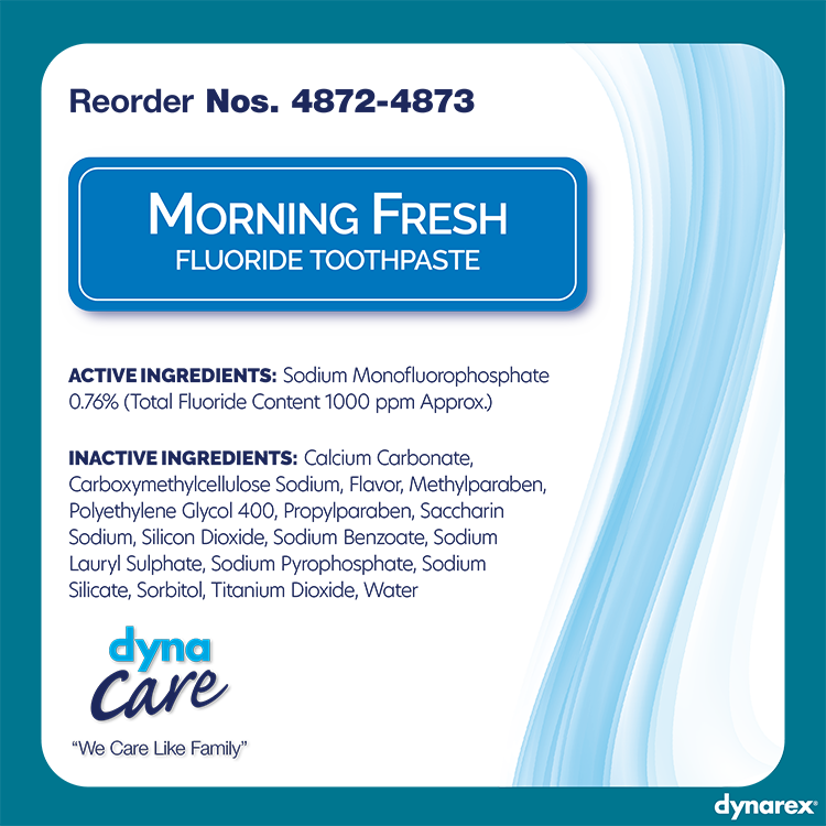 Toothpaste, 1.5 oz Tube, Case (4872)