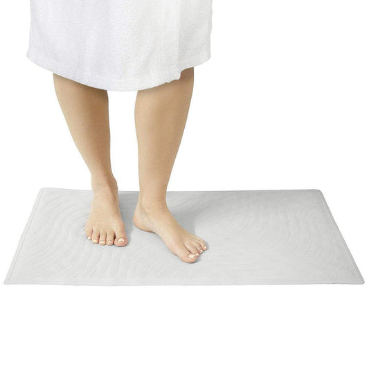 BATHTUB FLOOR MAT, 28" X 16", SUCTION CUPS, NONSLIP, MACHINE WASHABLE