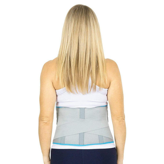 BACK ICE WRAP, 3 SPLINTS, HOT/COLD GEL PACK, UP TO 50", + EXTENDER STRAP