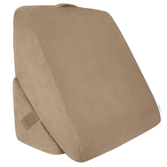 BED WEDGE 3 IN 1 PILLOW, MEMORY FOAM W/COVER, BROWN