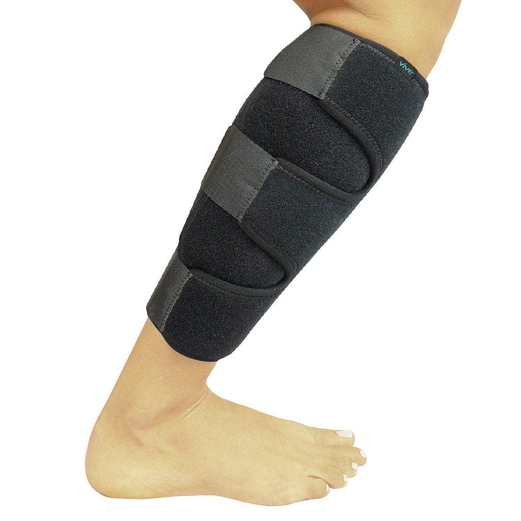 CALF BRACE, L/R, COMPRESSION, UP TO 20" 10" L, NEOPRENE, BLACK