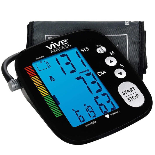 Basic Blood Pressure Monitor, 2 User Memory, Cuff, Black (DMD1001BLK)