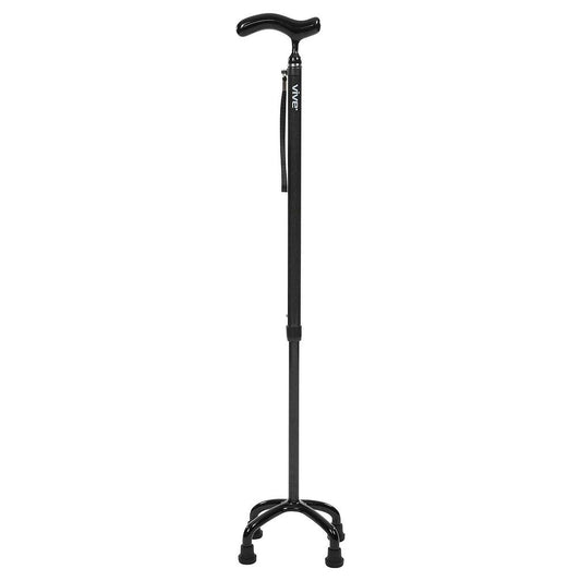 CARBON FIBER QUAD CANE, ULTRALITE, REVERSIBLE, 26"-36"