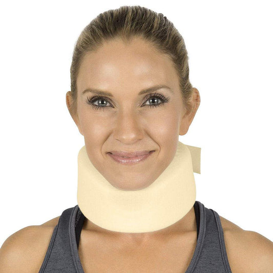 CERVICAL COLLAR, 3" CONTOURED FOAM, UP TO 20.5", BEIGE