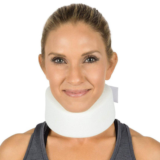 CERVICAL COLLAR, 3" CONTOURED FOAM, UP TO 20.5", WHITE