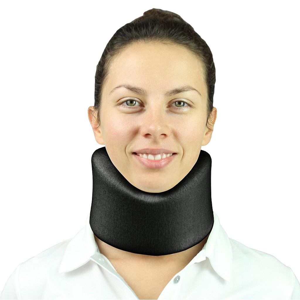 CERVICAL COLLAR, 4"FLEXIBLE FOAM, UP TO 20.5" BLACK