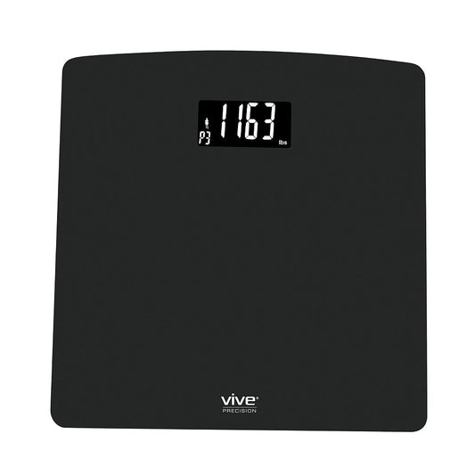 DIGITAL SCALE, SMART APP, LED DISPLAY, TEMPERED GLASS, BLACK