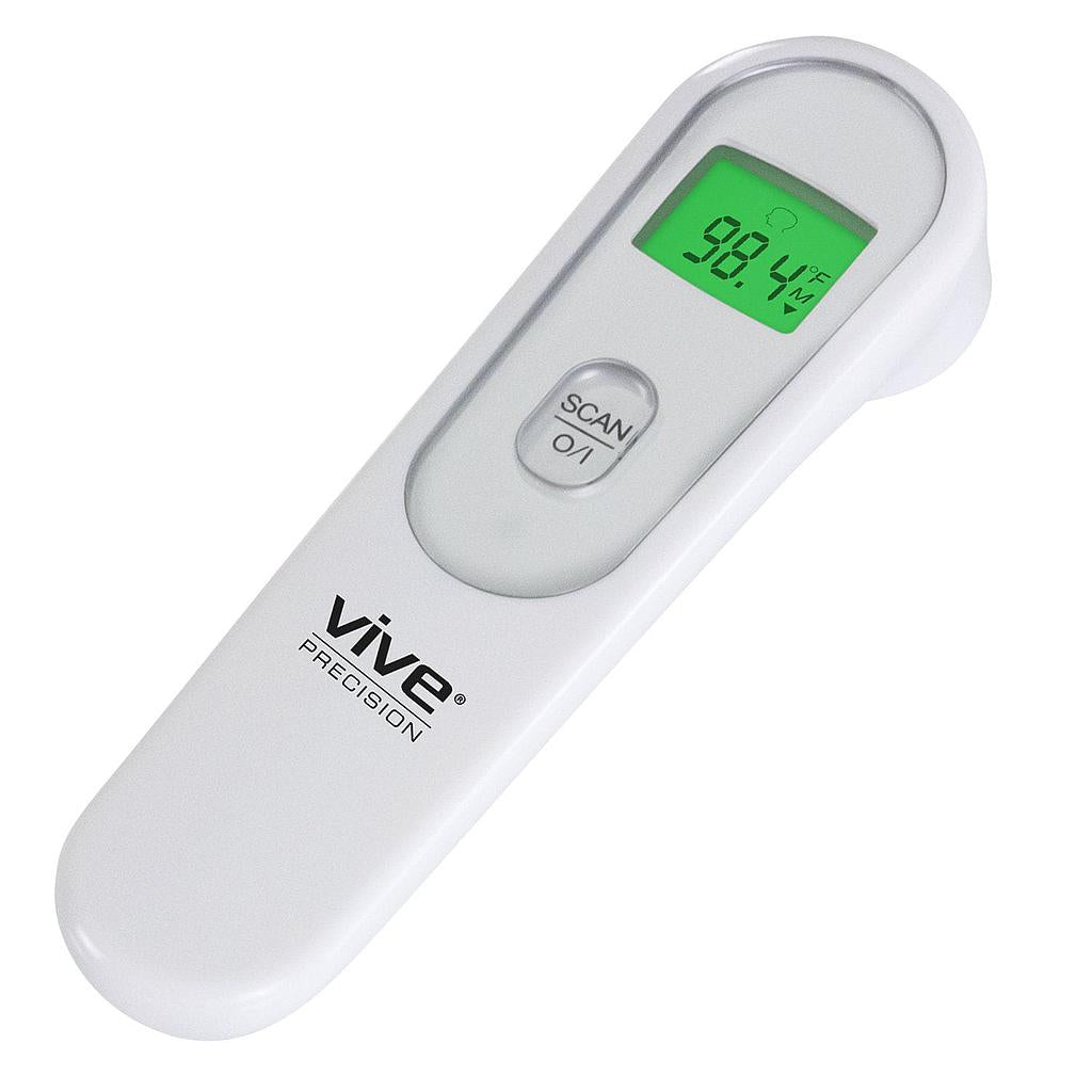 NONCONTACT INFRARED THERMOMETER, BACKLIT SCREEN ALERTS, 30 TEMP MEMORY