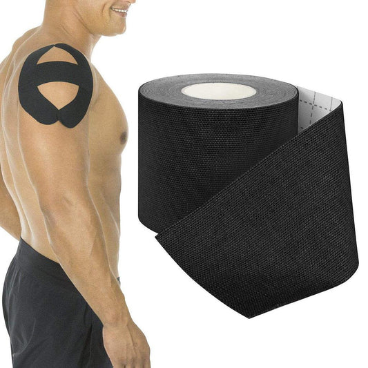 KINESIOLOGY TAPE, 2" X 105' ROLL, WATER-RESISTANT, EASY PEEL BACKING, BLACK