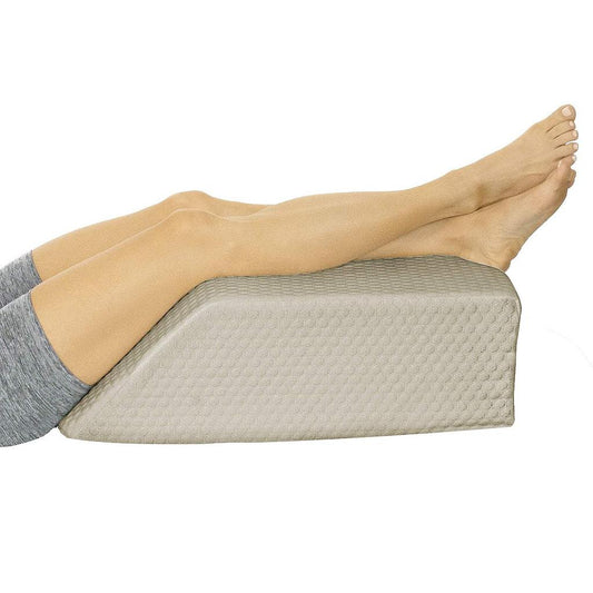 45 DEGREE LEG REST PILLOW, GEL-INFUSED FOAM, BEIGE