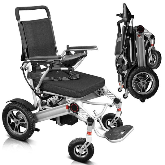 POWER WHEELCHAIR, FOLDING ALUMINUM FRAME, LITHIUM, 265 LBS