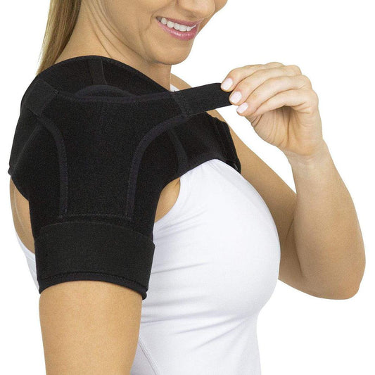 SHOULDER SUPPORT BRACE, REVERSIBLE, 8" EXTENDER, SLIM, BEIGE