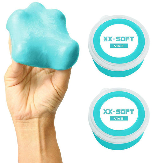 THERAPY PUTTY, NONTOXIC, ODORLESS, 3OZ TUB, XX-SOFT RESISTANT, TEAL, 2P