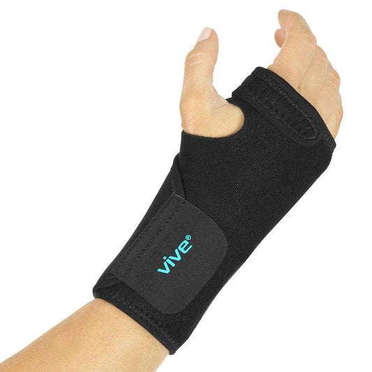 WRIST BRACE, REMOVABLE SPLINT, WASHABLE NEOPRENE, BLACK, RIGHT HAND