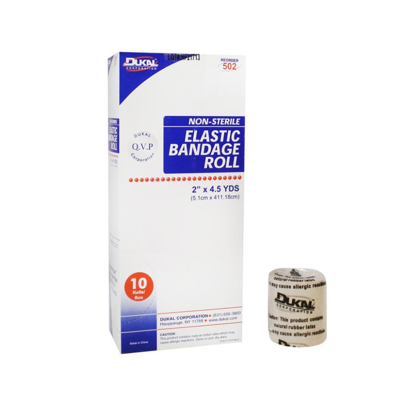 Non-Sterile Elastic Bandage Roll, 2" x 4.5 yds (502)