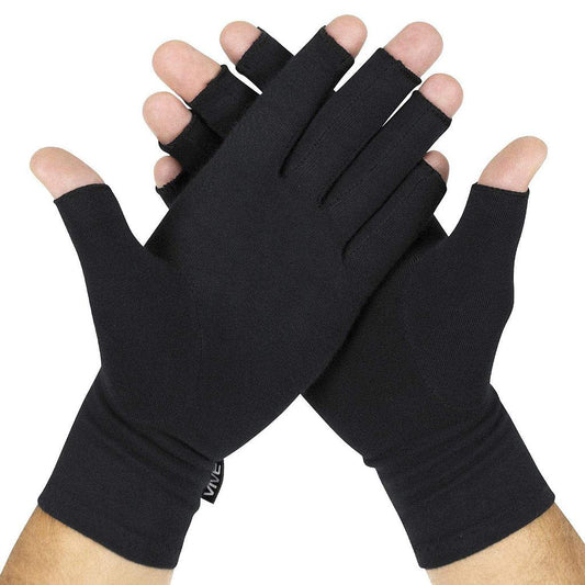 ARTHRITIS GLOVES, OPEN FINGER, LIGHTWEIGHT, 6.5" - 7"