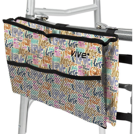 WALKER BAG, WATER-RESISTANT NYLON, 16.5" X 9", FAITH PRINT