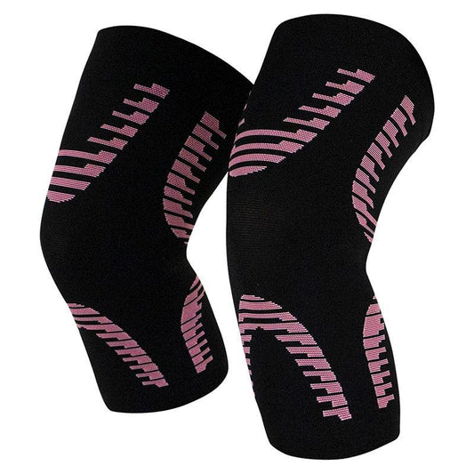 KNEE SLEEVES, 4-WAY STRETCH, NONSLIP, PINK, LARGE 10.63" LENGTH