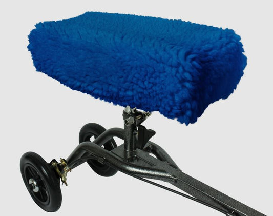 Knee Walker Pad Cover, Faux Sheepskin, Blue (CSH1006BLU)