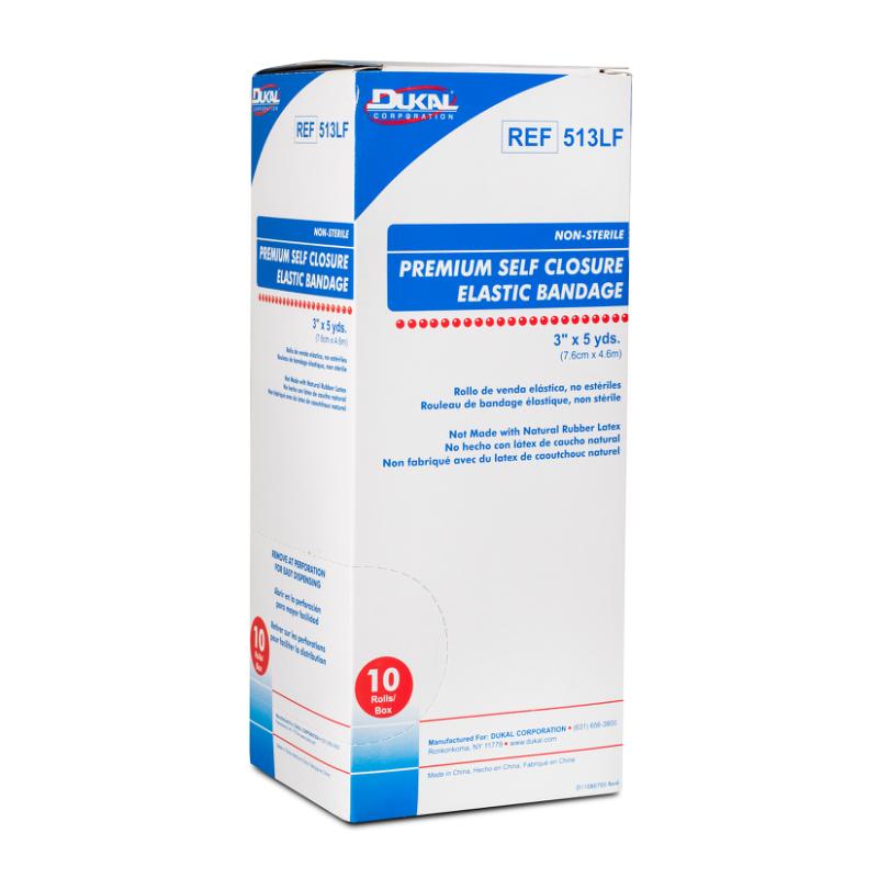 Premium Care Non-Sterile Non-Latex Elastic Bandage with Self-Closure, 3" x 5 yds (513LF)