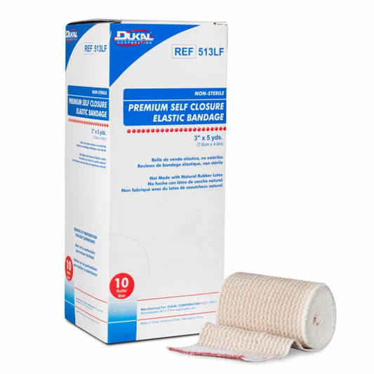 Premium Care Non-Sterile Non-Latex Elastic Bandage with Self-Closure, 3" x 5 yds (513LF)