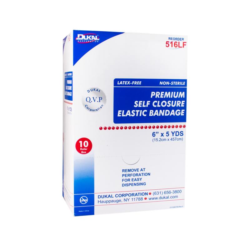 Premium Care Non-Sterile Non-Latex Elastic Bandage with Self-Closure, 6" x 5 yds (516LF)