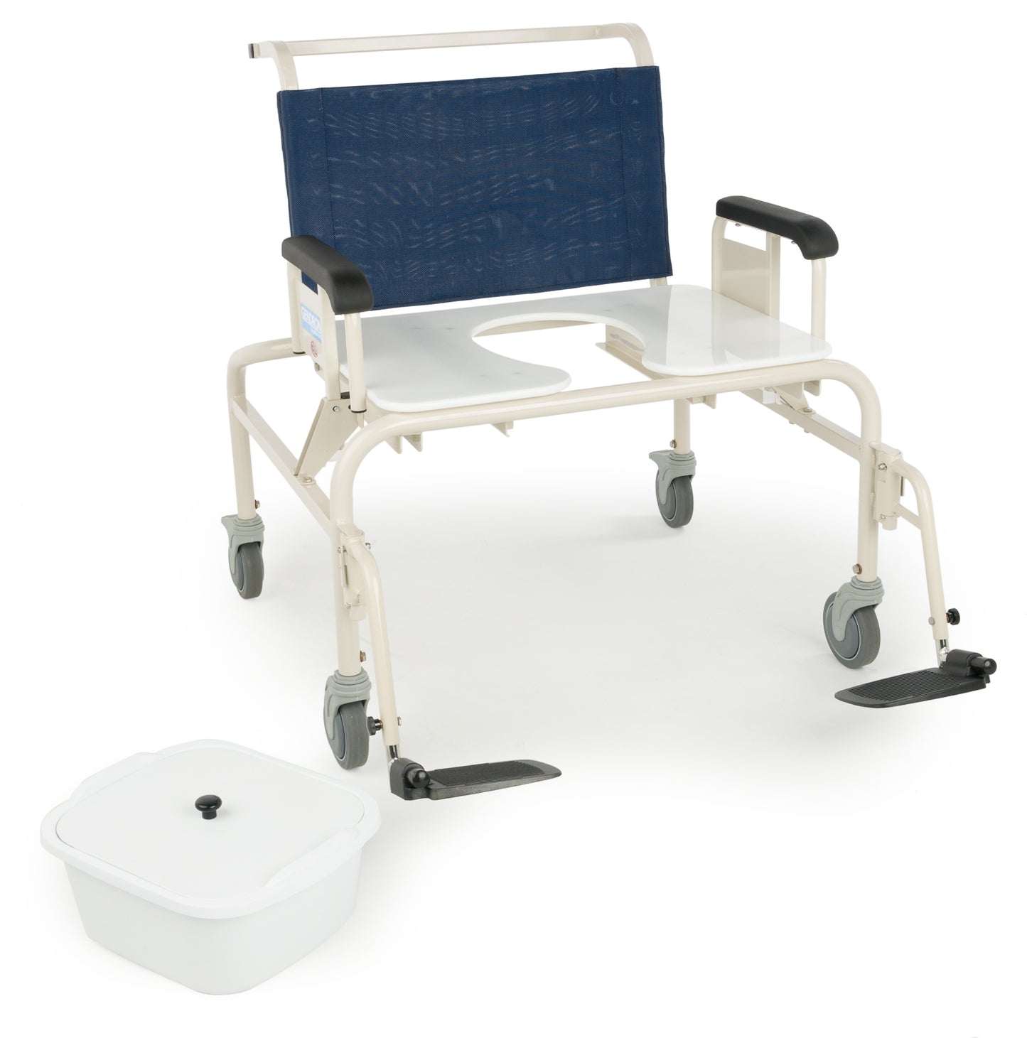 Gendron, Bariatric Shower Commode, with Push Handle, 26" Seat, 750 lbs Weight Capacity (5226)