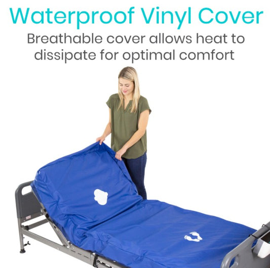 8" ALTERNATING PRESSURE MATTRESS COVER, WATERPROOF