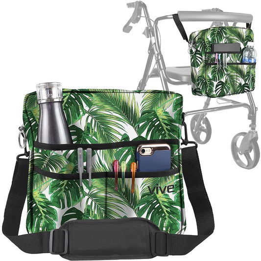 ROLLATOR BAG, WATERPROOF NYLON, 12" X12", ROYAL PALM