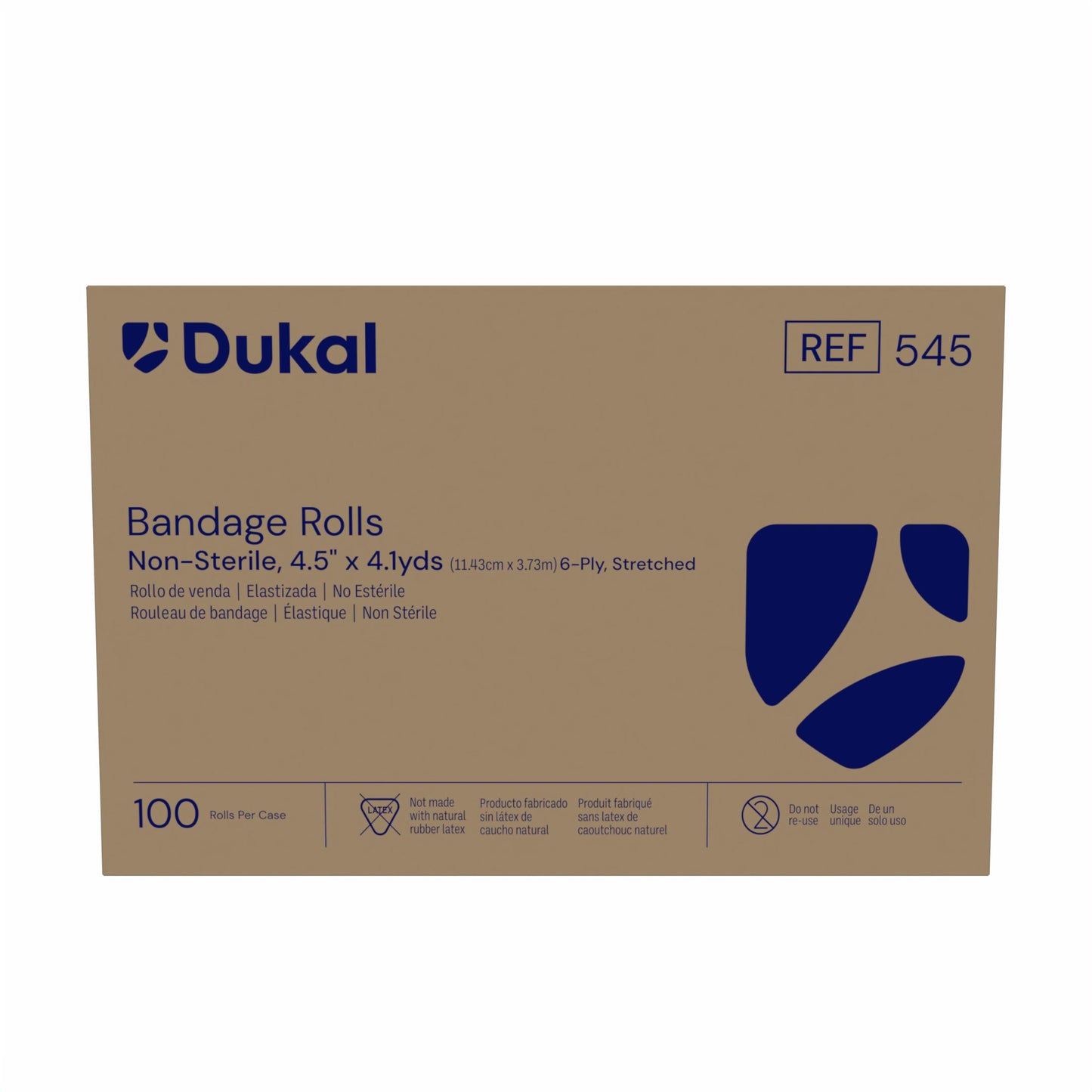 Fluff Cotton Gauze Bandage Roll, 4.5" x 4.1 yds, 6-Ply (545)