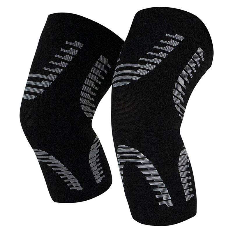 KNEE SLEEVES, 4-WAY STRETCH, NONSLIP, GRAY, SMALL 9.64” LENGTH