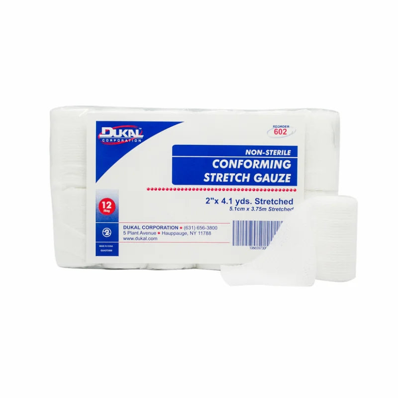 Non-Sterile Conforming Stretch Gauze 2" x 4.1 yds (602)
