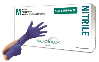 Ansell Micro-Touch, Nitrile Exam Gloves, Medium, Case (ANS 6034302)