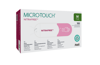 MICRO-TOUCH NITRAFREE, Nitrile Exam Gloves, X-Small, Pink, Case (ANS 6034510)