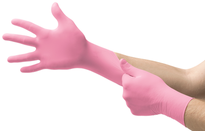 MICRO-TOUCH NITRAFREE, Nitrile Exam Gloves, X-Small, Pink, Case (ANS 6034510)