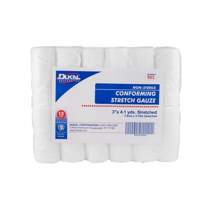 Non-Sterile Conforming Stretch Gauze 3" x 4.1 yds (603)