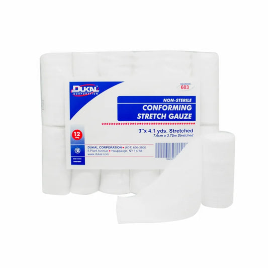 Non-Sterile Conforming Stretch Gauze 3" x 4.1 yds (603)