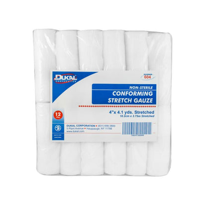Non-Sterile Conforming Stretch Gauze 4" x 4.1 yds (604)